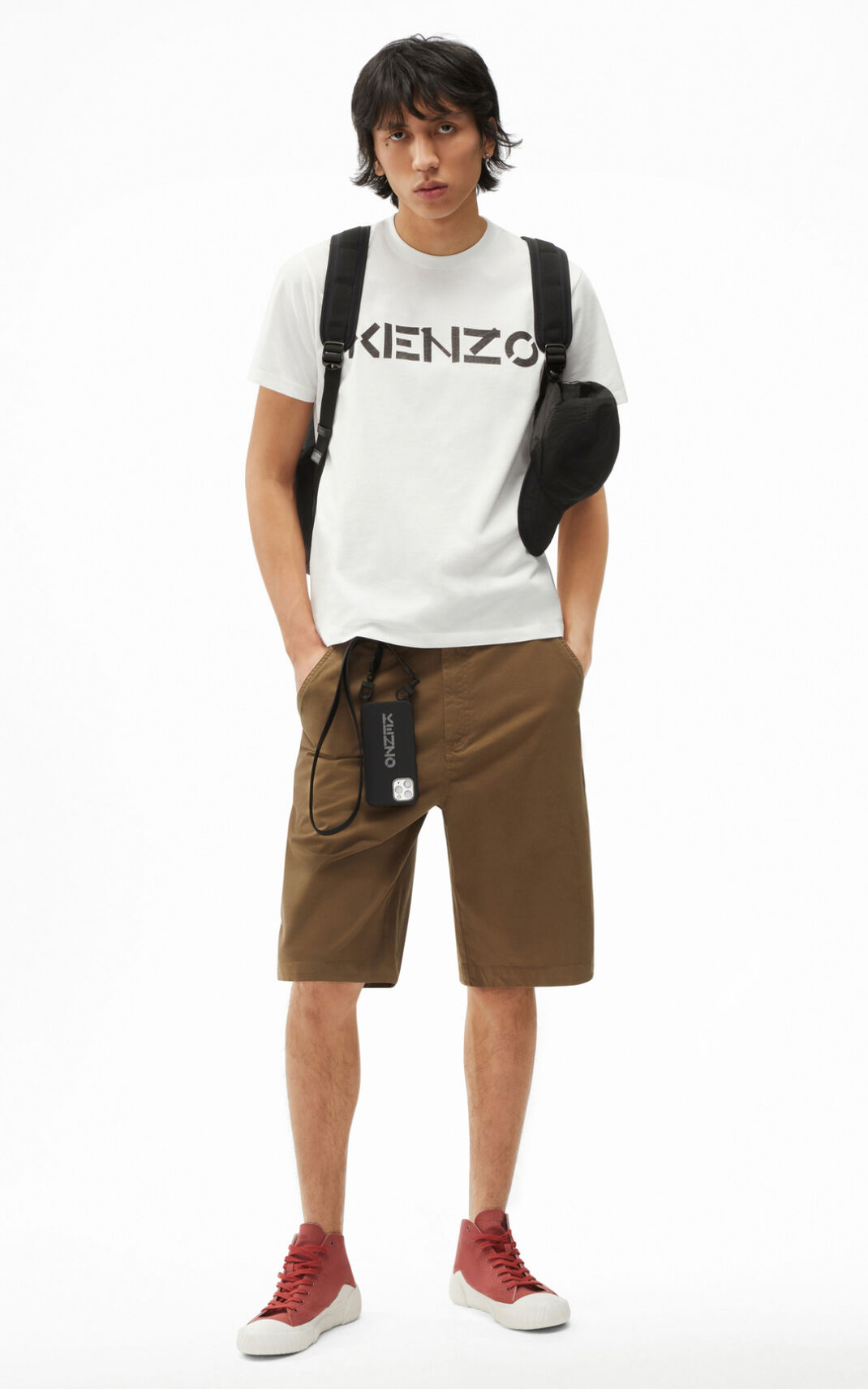 Kenzo Logo T Shirt White For Mens 9075TCGBK